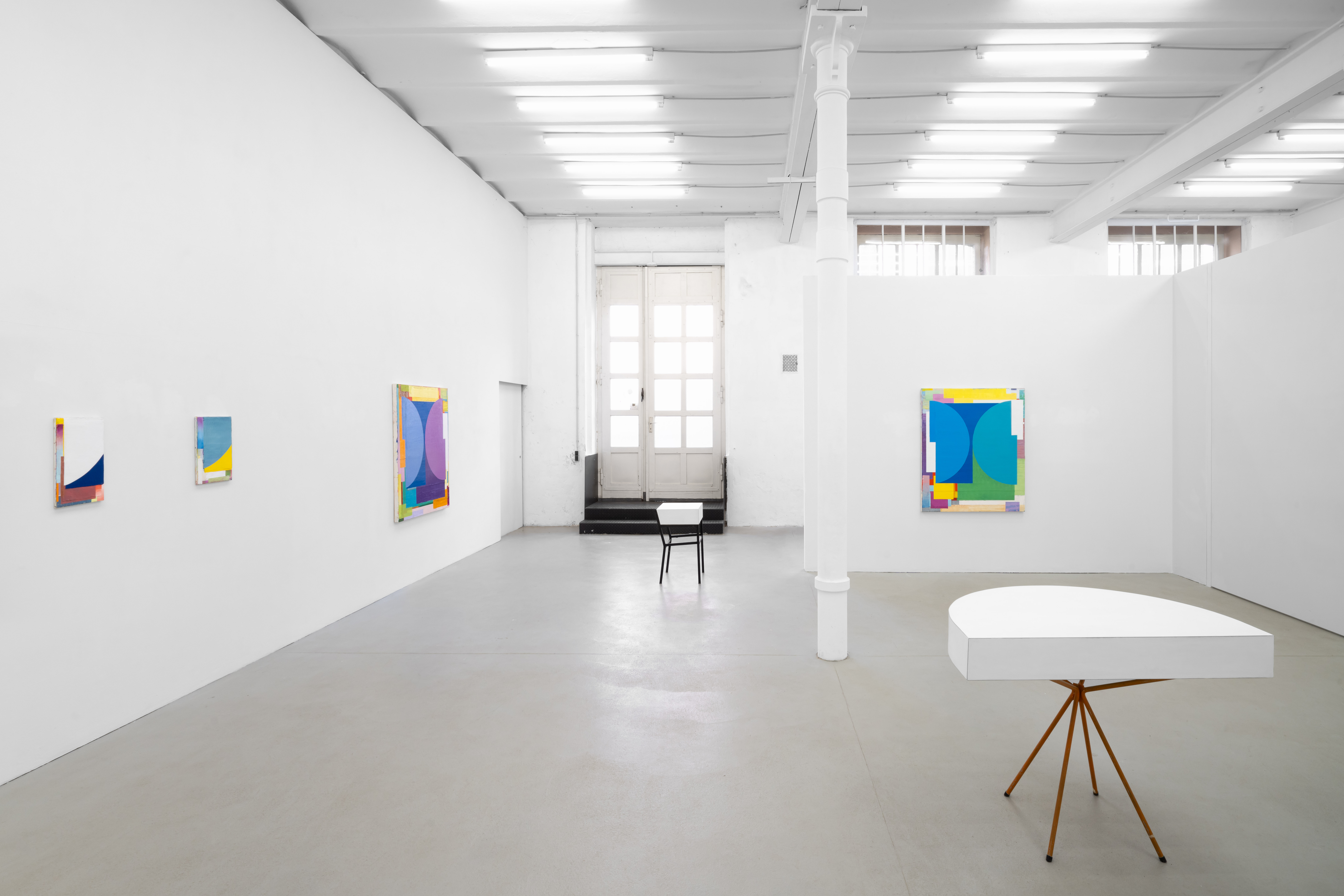 Benjamin Appel: Falten werfen. Ausstellungsansicht ASPN 2025. Foto: Georg Brückmann