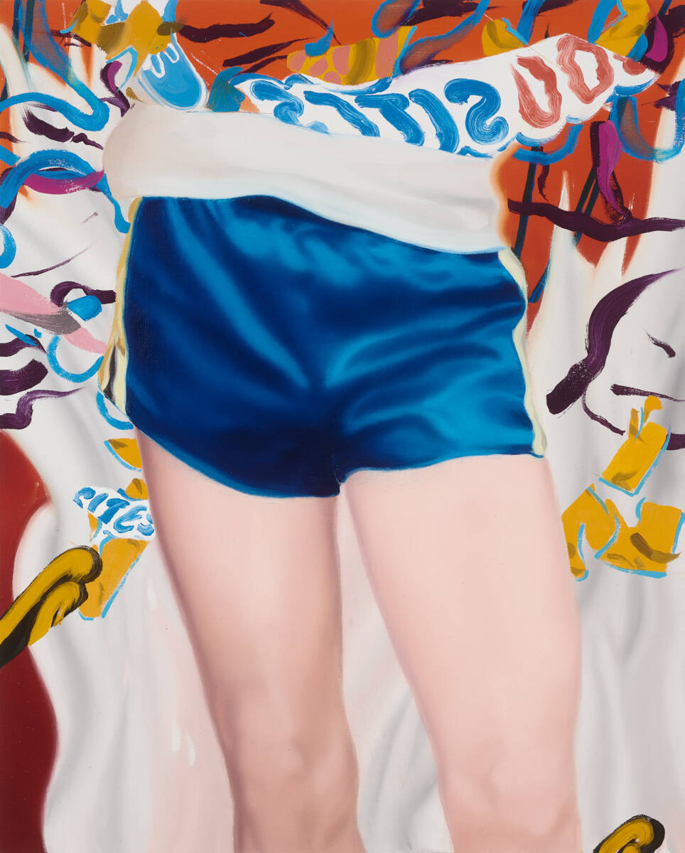 In the shadow of a good life. Öl auf Leinwand, 75 x 60 cm, 2023.