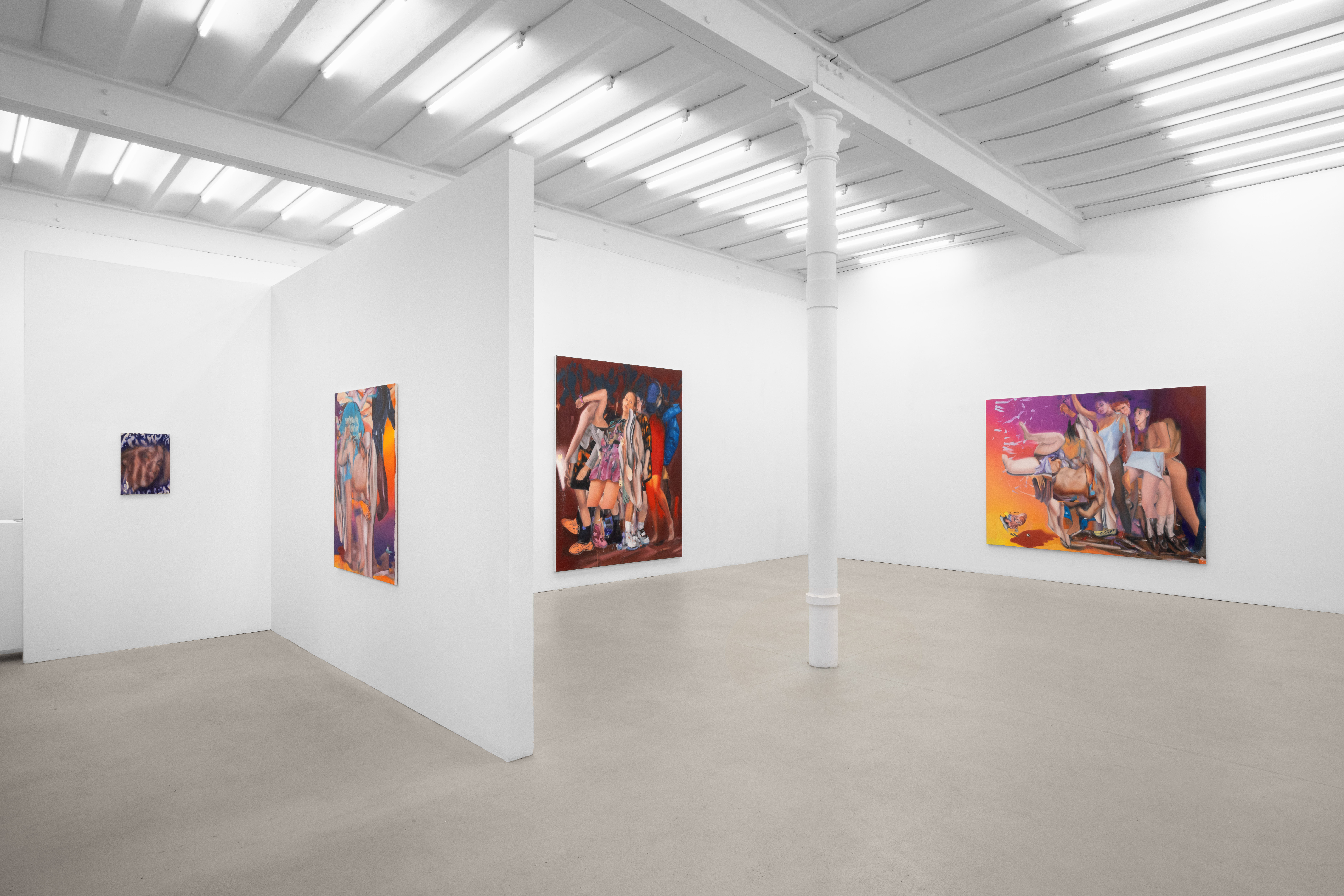 Johannes Daniel: Ghosts burn to shine. Exhibition view ASPN 2026. Photo: Georg Br&uuml;ckmann