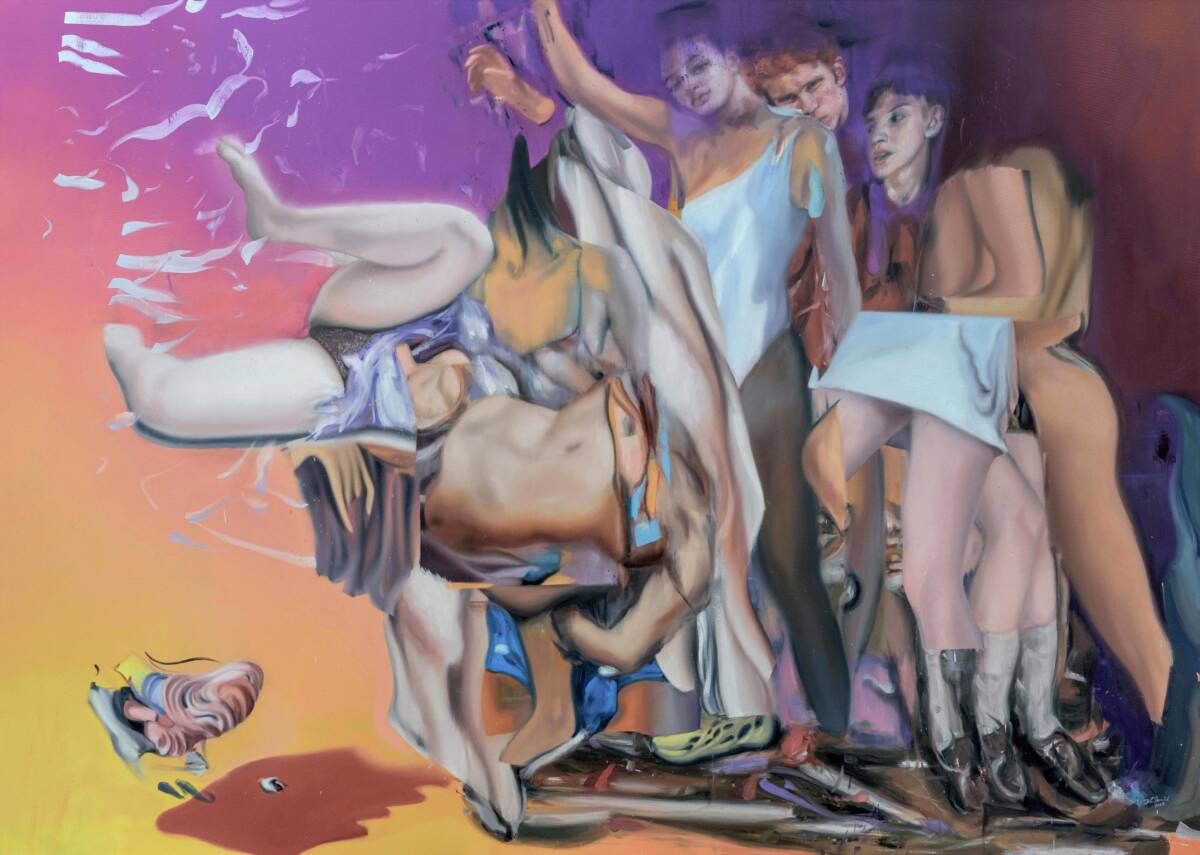 Johannes Daniel: A Better Ghost. Oil on canvas, 200 x 280 cm, 2025